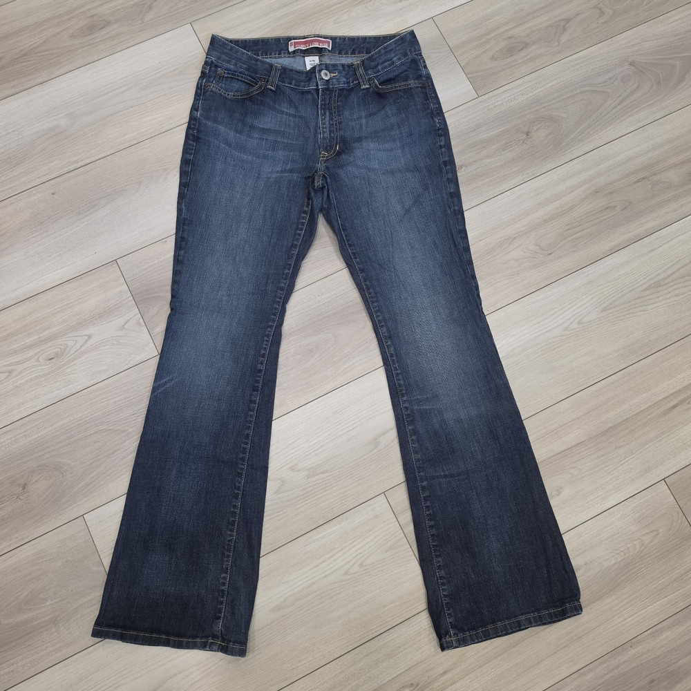 Gap Jeans Curvy Low Rise Stretch Medium Wash Blue Denim‎ Women's Sz 8 Y2K